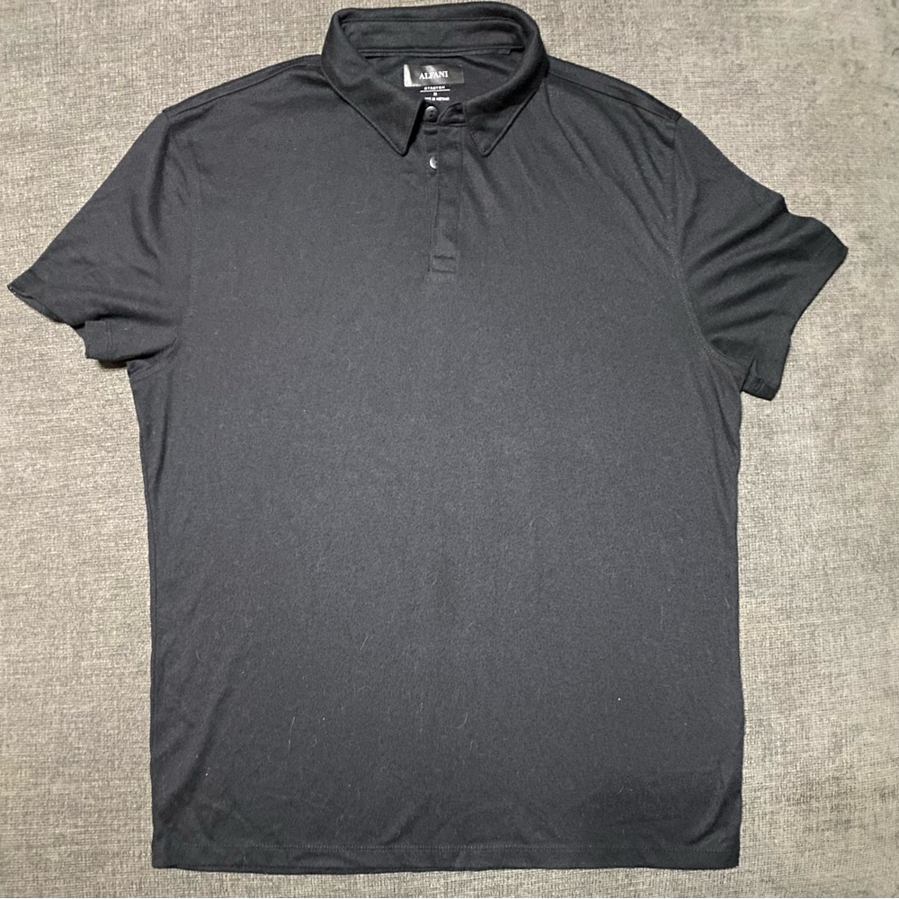 Alfani Men's Black Polo Shirt Sz medium